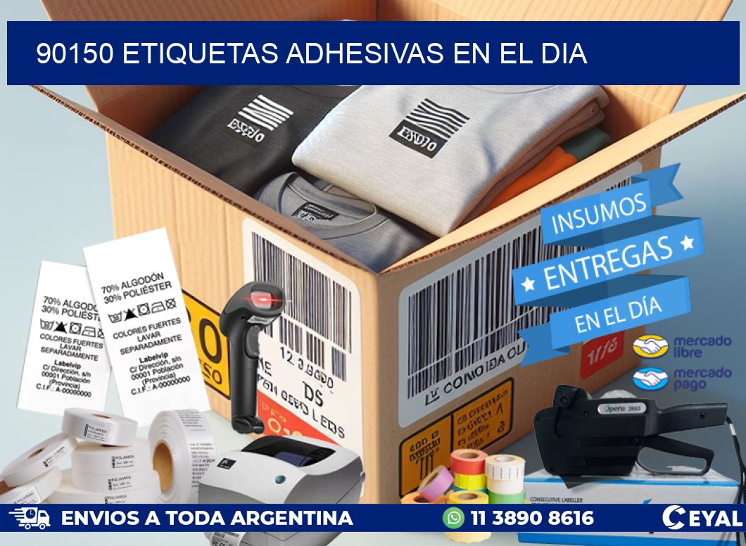 90150 Etiquetas adhesivas en el dia