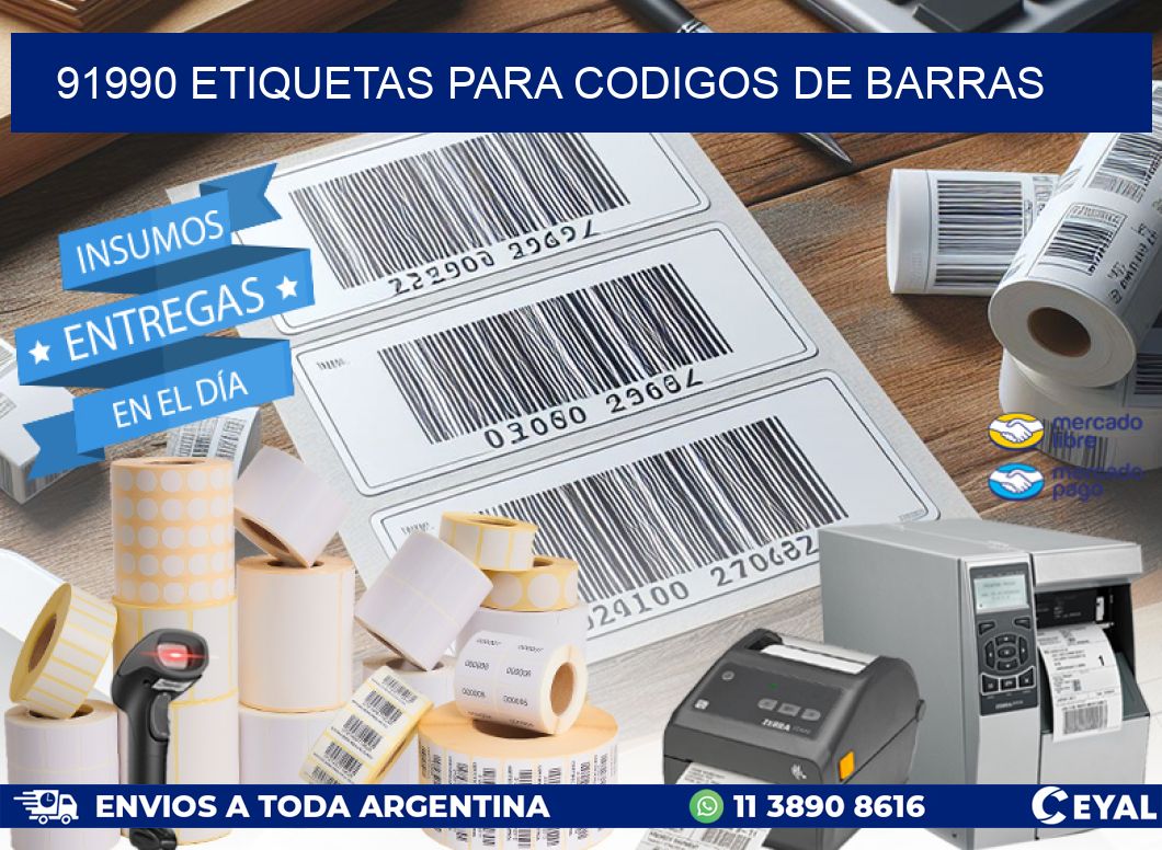 91990 ETIQUETAS PARA CODIGOS DE BARRAS
