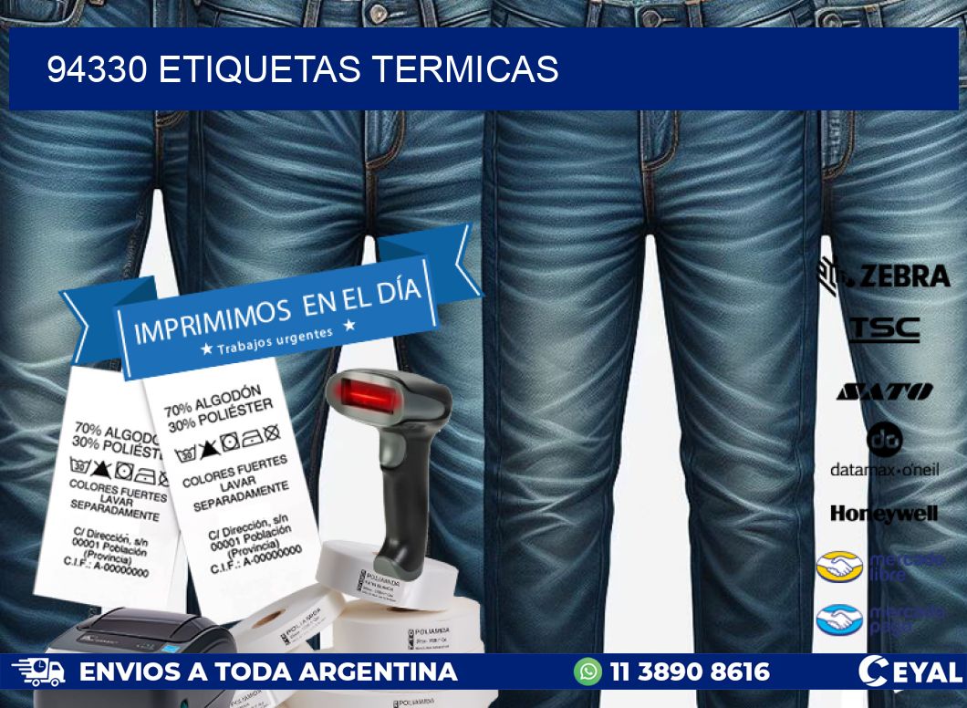 94330 ETIQUETAS TERMICAS