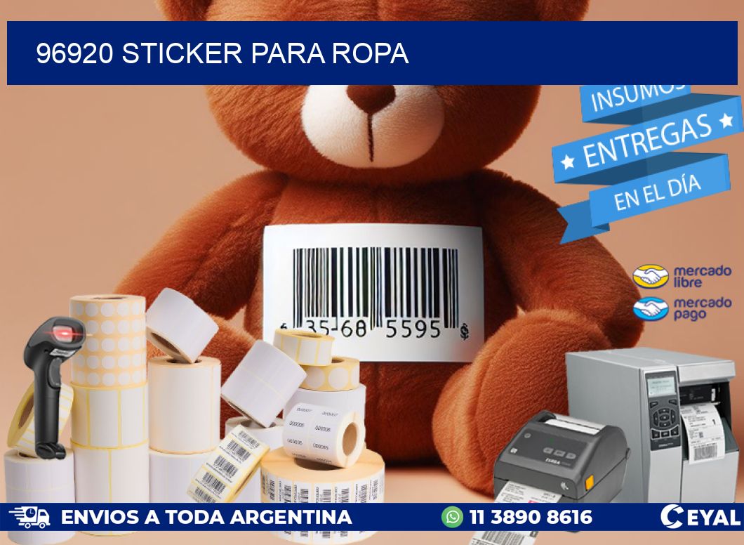 96920 STICKER PARA ROPA