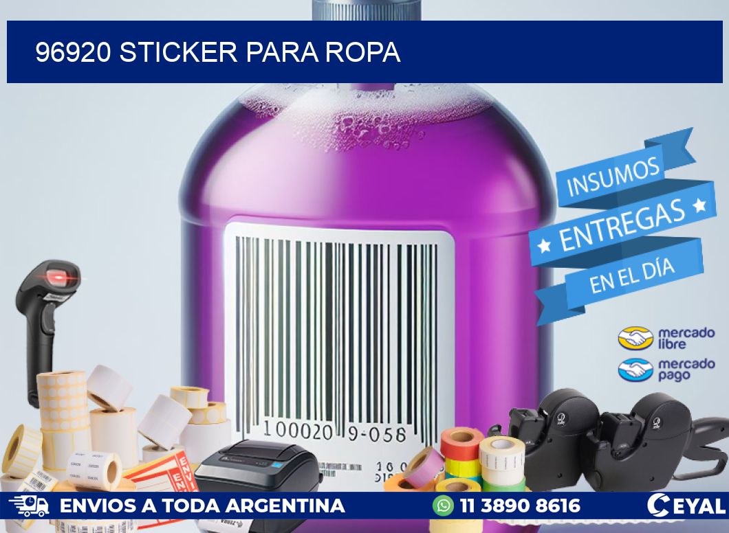 96920 STICKER PARA ROPA
