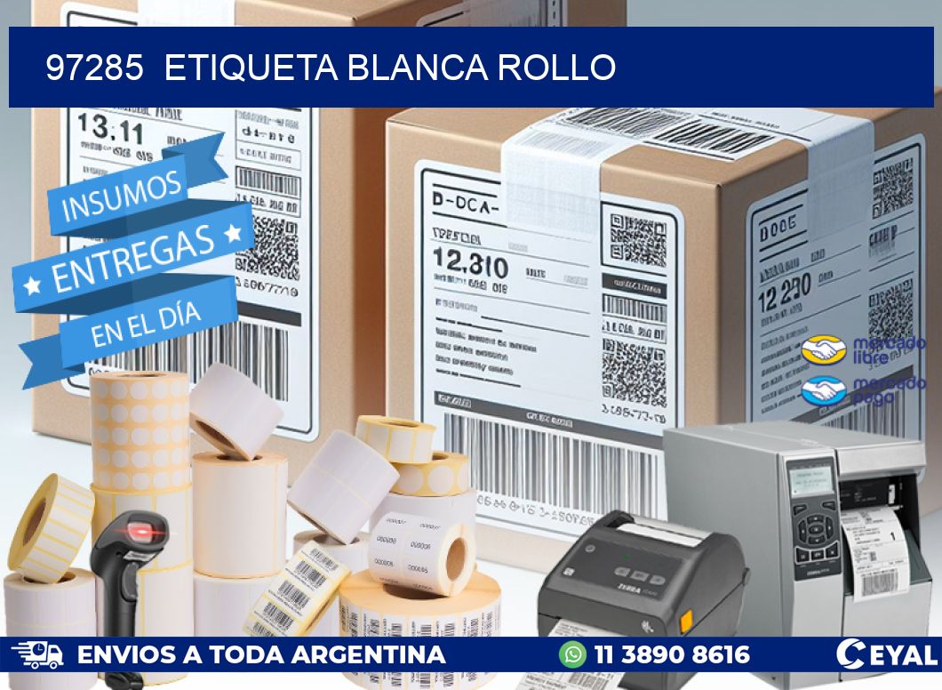 97285  etiqueta blanca rollo