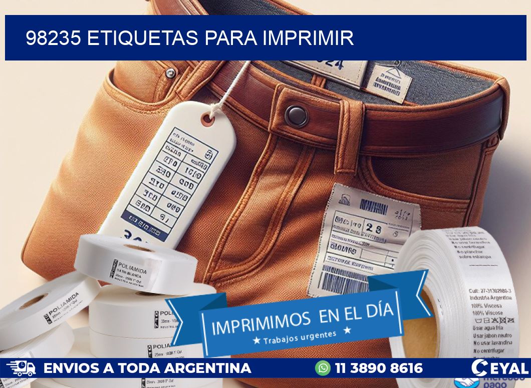98235 ETIQUETAS PARA IMPRIMIR