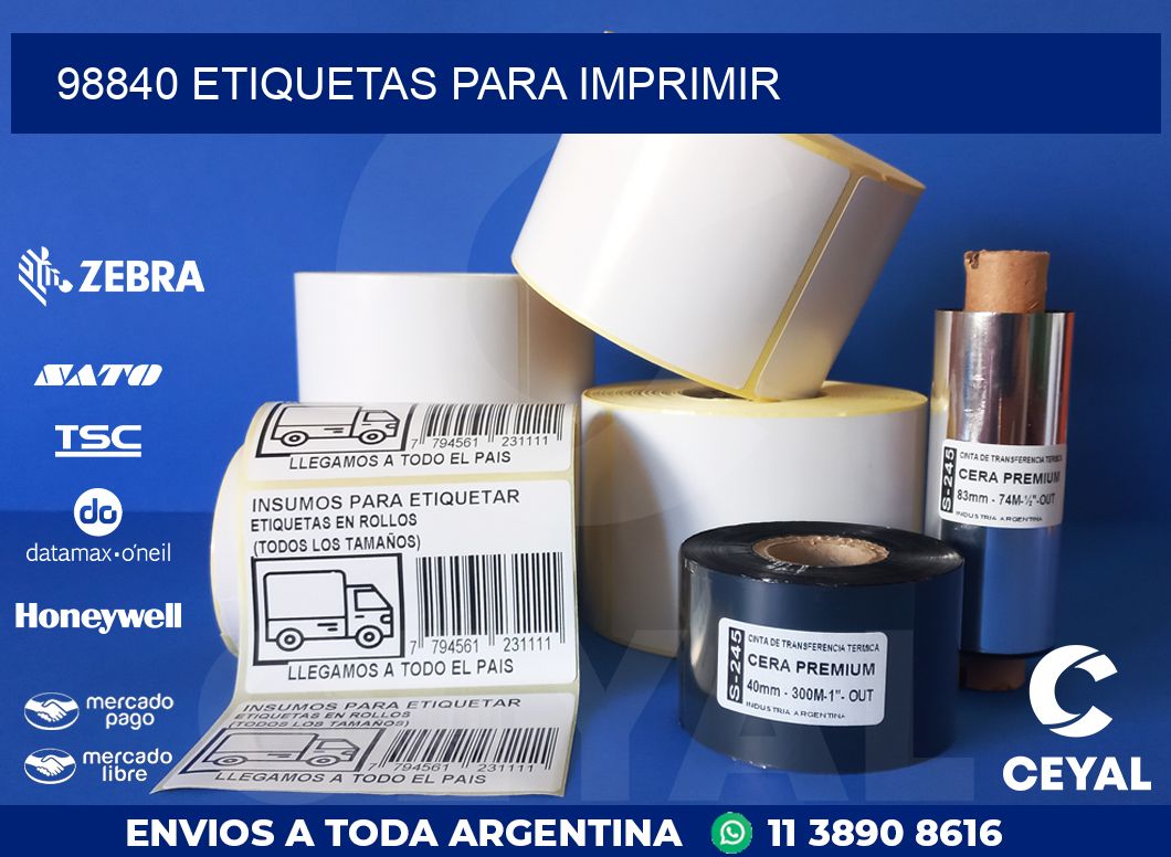 98840 ETIQUETAS PARA IMPRIMIR