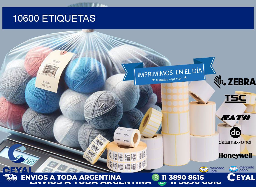 10600 ETIQUETAS