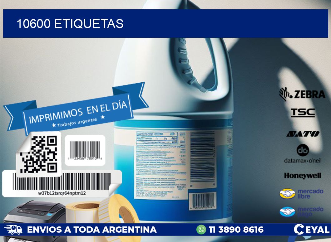 10600 ETIQUETAS