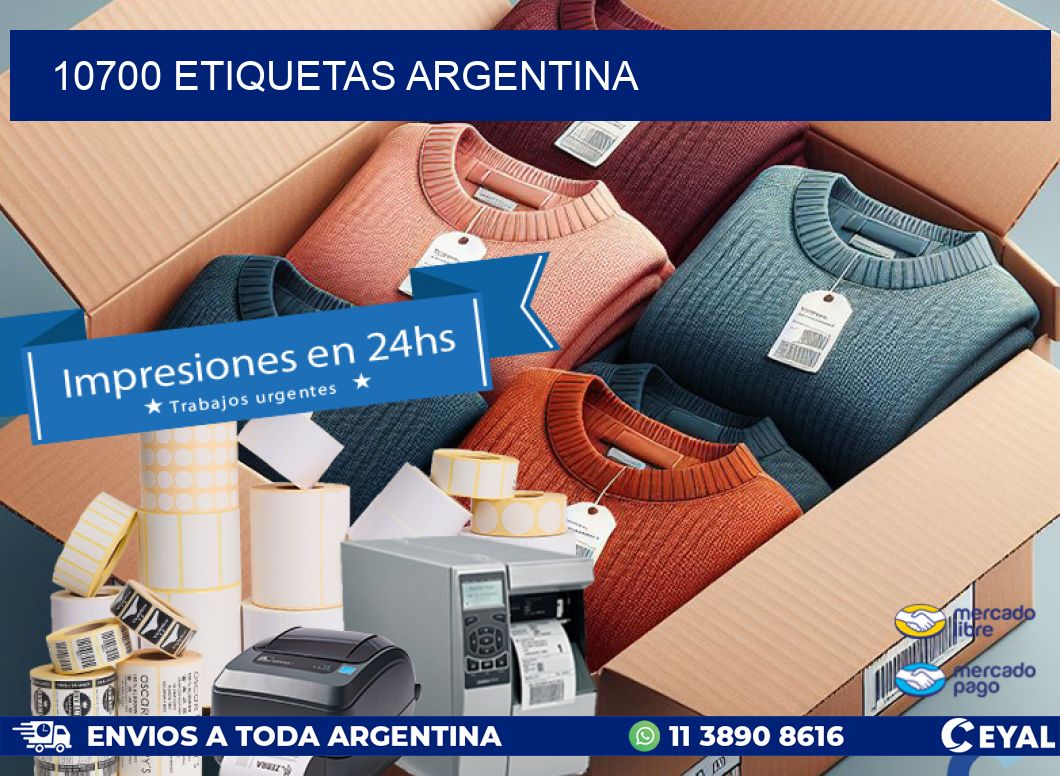 10700 ETIQUETAS ARGENTINA