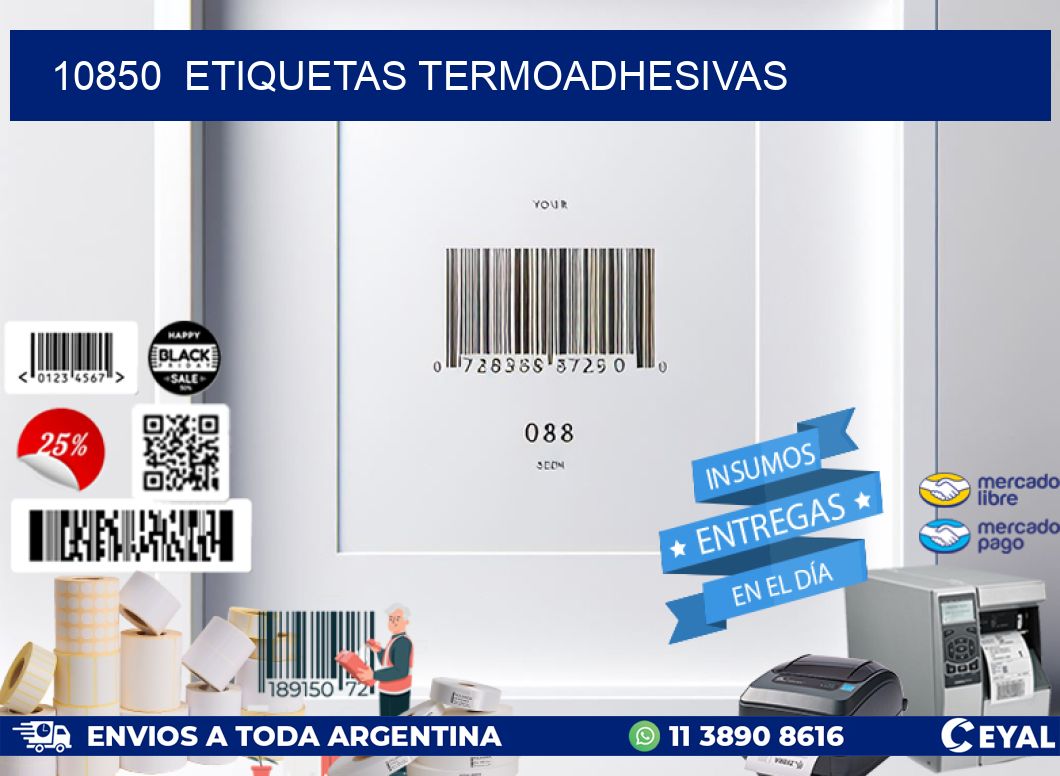 10850  ETIQUETAS TERMOADHESIVAS