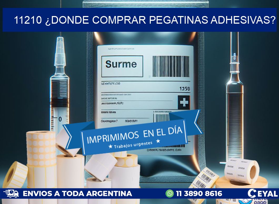 11210 ¿DONDE COMPRAR PEGATINAS ADHESIVAS?