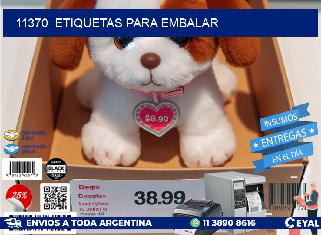 11370  ETIQUETAS PARA EMBALAR