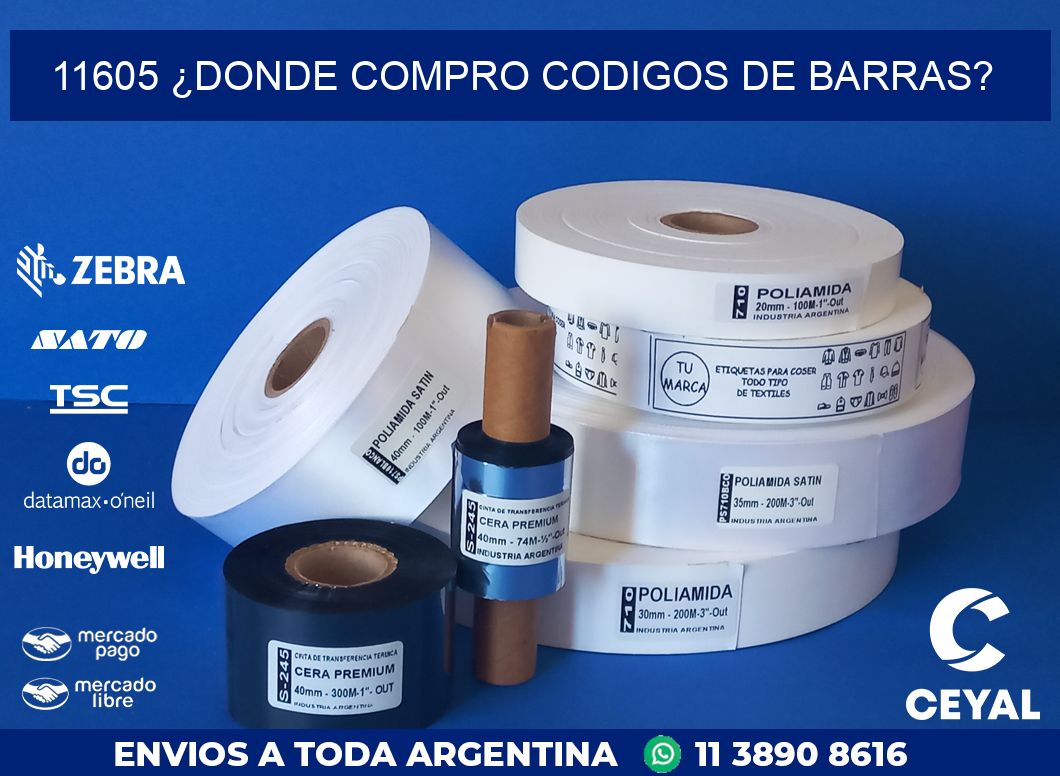 11605 ¿DONDE COMPRO CODIGOS DE BARRAS?