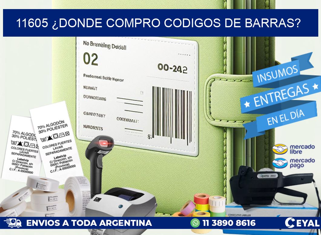 11605 ¿DONDE COMPRO CODIGOS DE BARRAS?