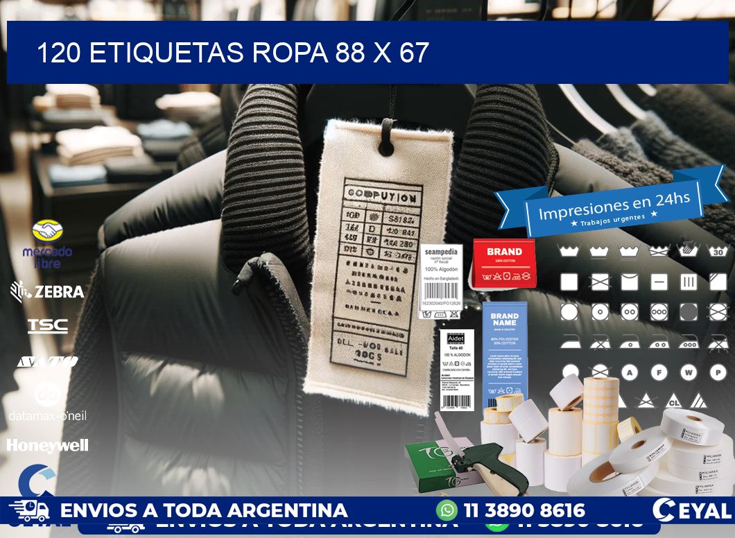 120 ETIQUETAS ROPA 88 x 67
