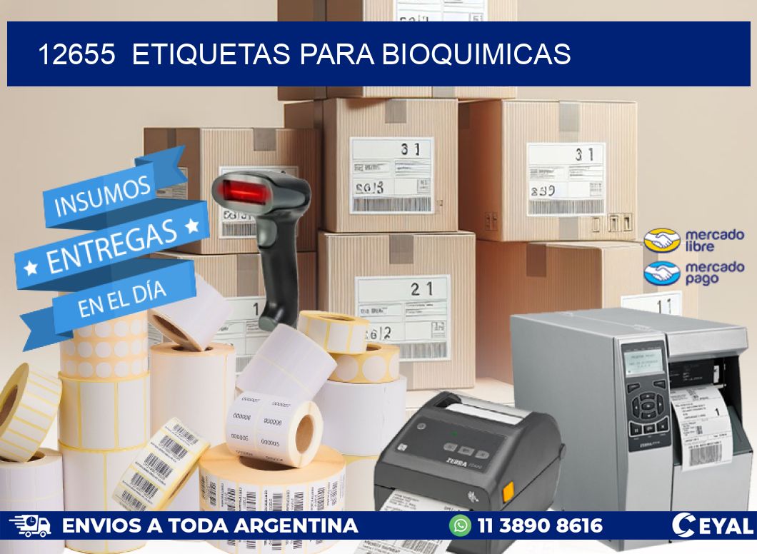 12655  ETIQUETAS PARA BIOQUIMICAS