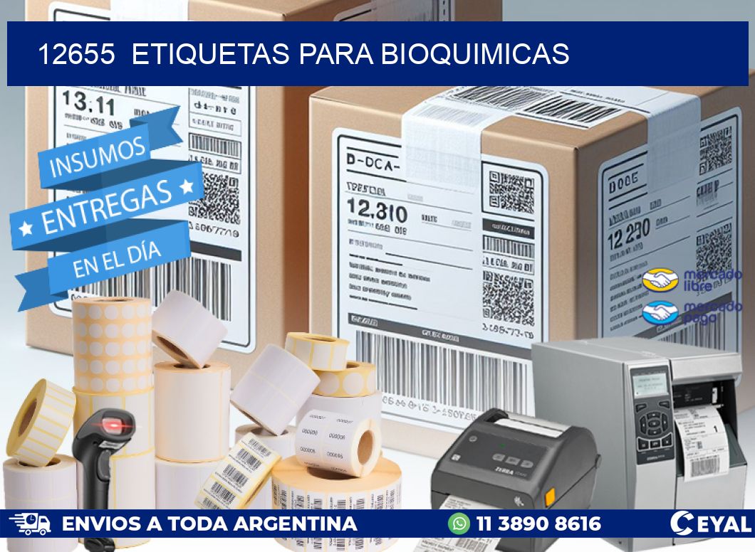 12655  ETIQUETAS PARA BIOQUIMICAS