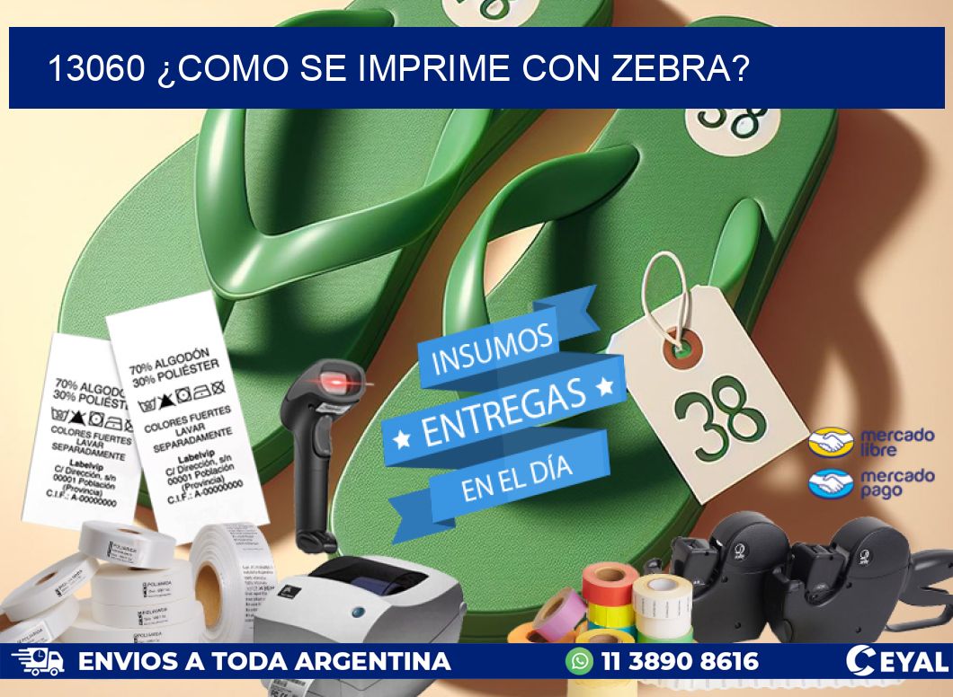 13060 ¿COMO SE IMPRIME CON ZEBRA?