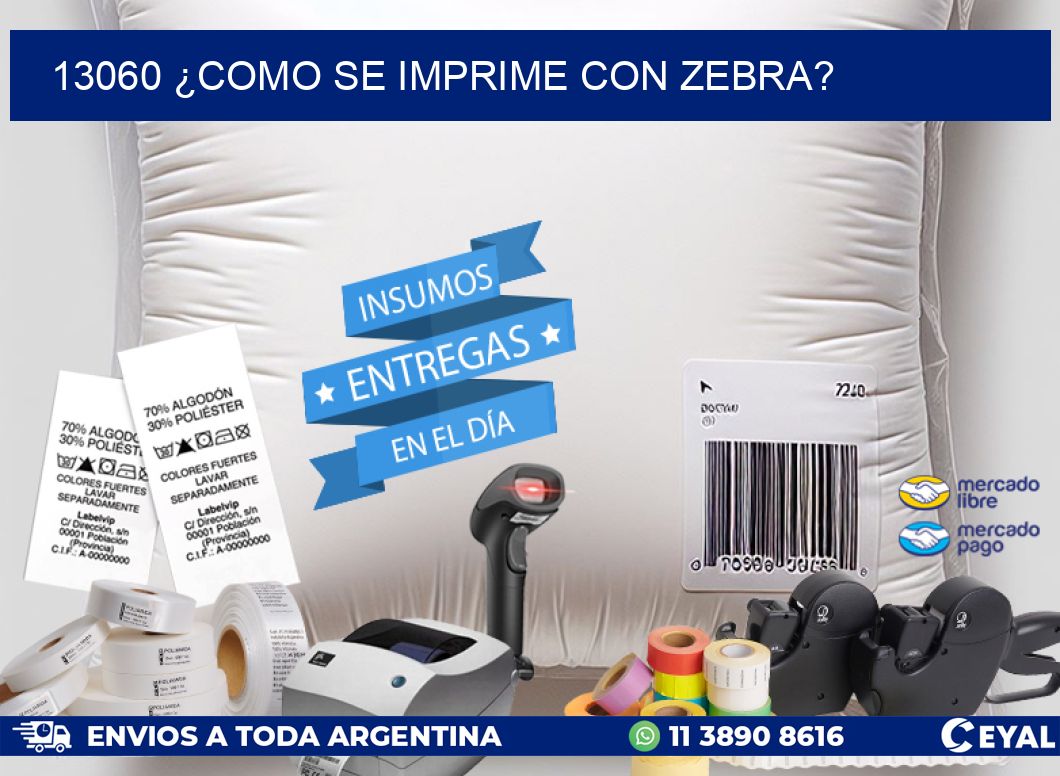 13060 ¿COMO SE IMPRIME CON ZEBRA?