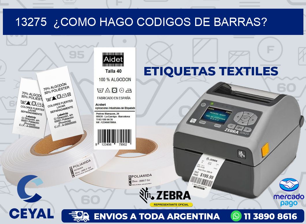 13275  ¿COMO HAGO CODIGOS DE BARRAS?