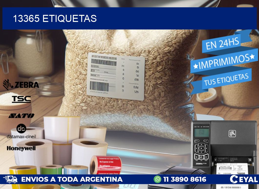 13365 ETIQUETAS