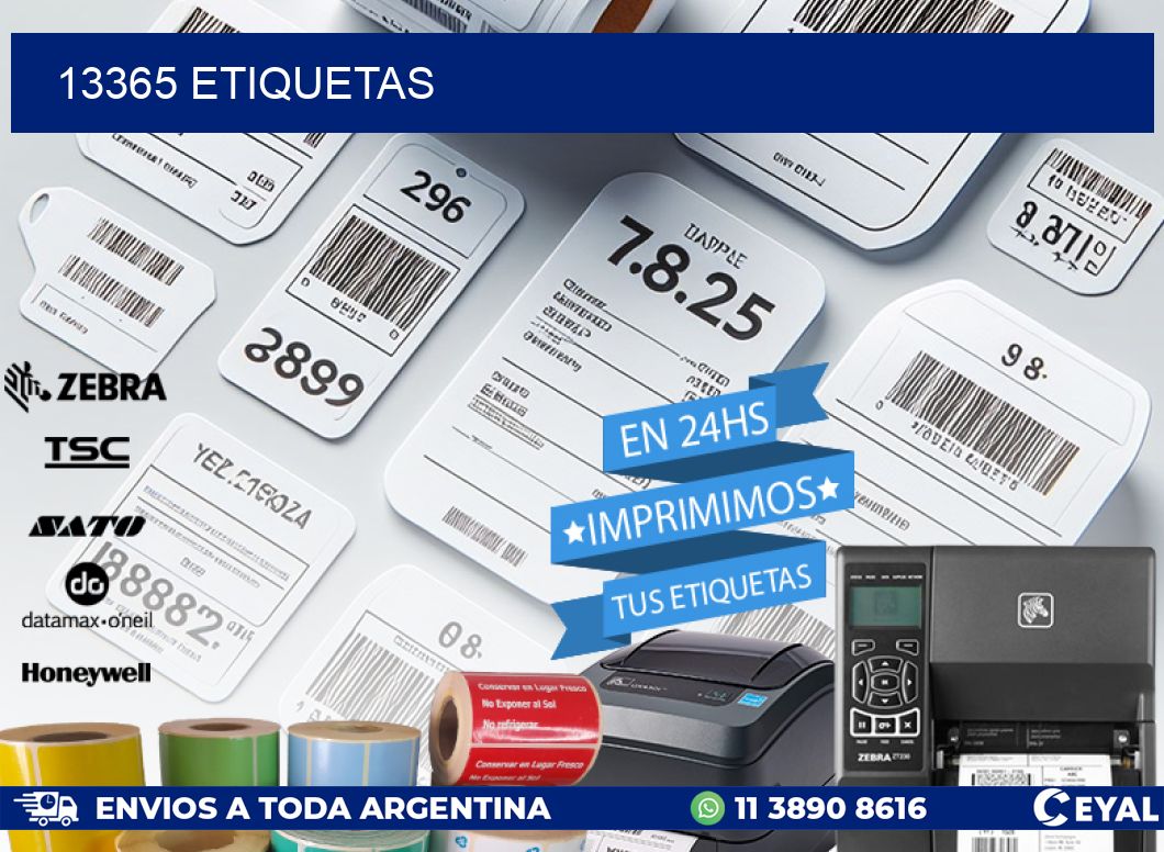 13365 ETIQUETAS