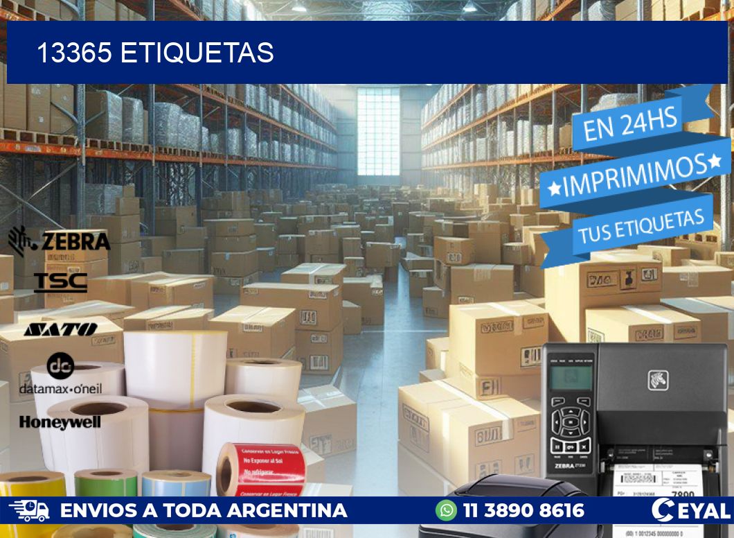 13365 ETIQUETAS