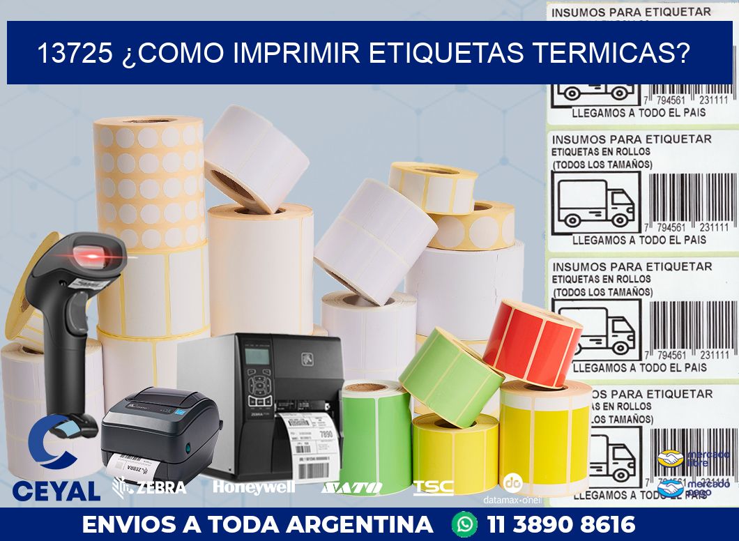 13725 ¿COMO IMPRIMIR ETIQUETAS TERMICAS?