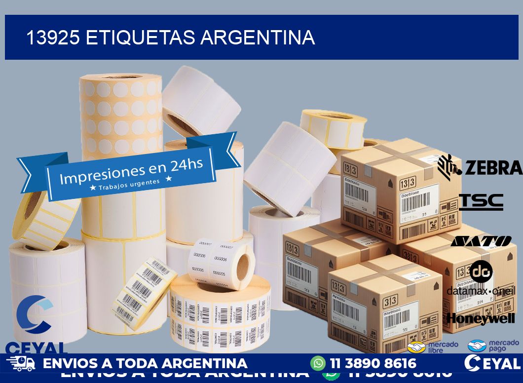 13925 ETIQUETAS ARGENTINA