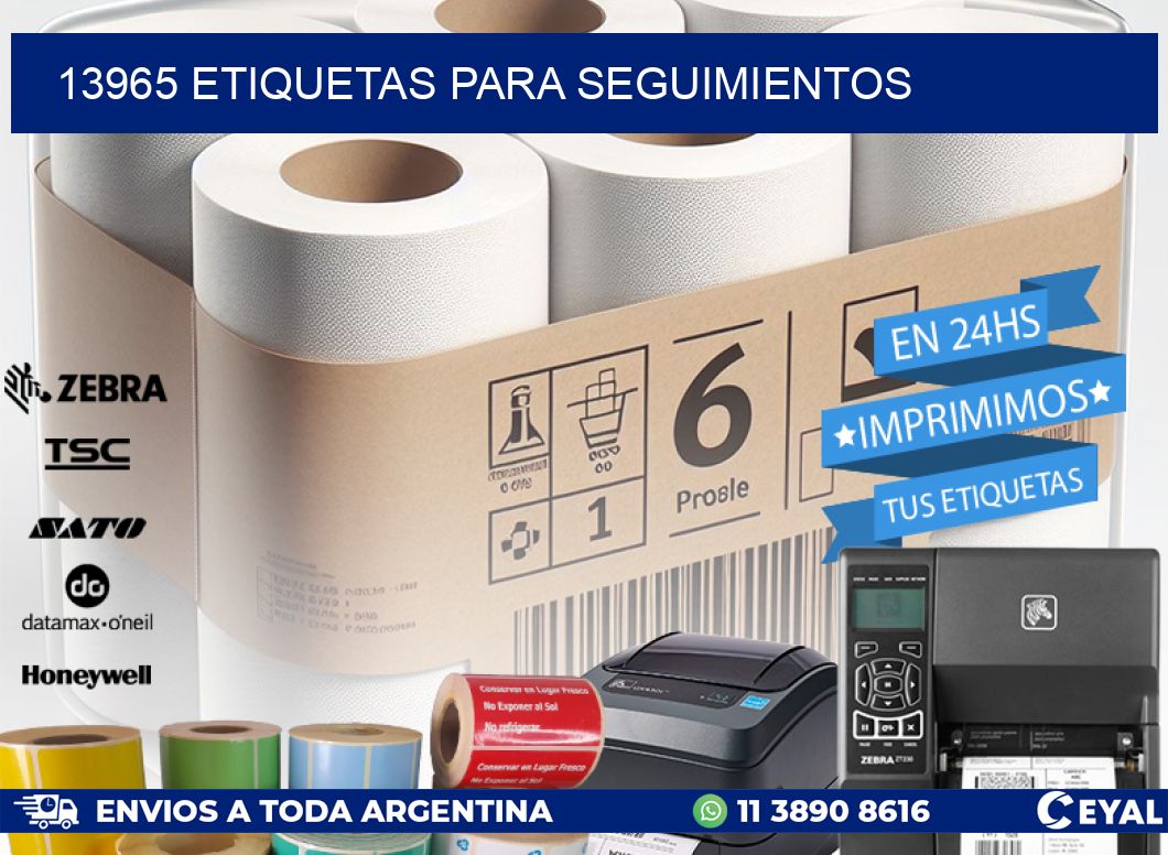 13965 ETIQUETAS PARA SEGUIMIENTOS