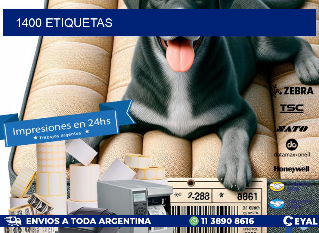 1400 ETIQUETAS