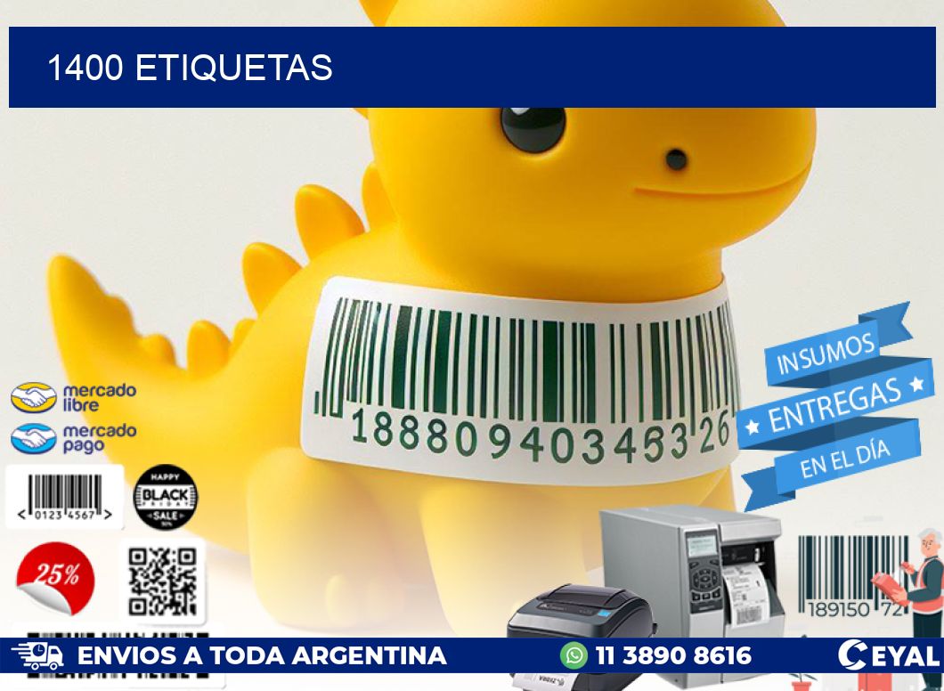1400 ETIQUETAS