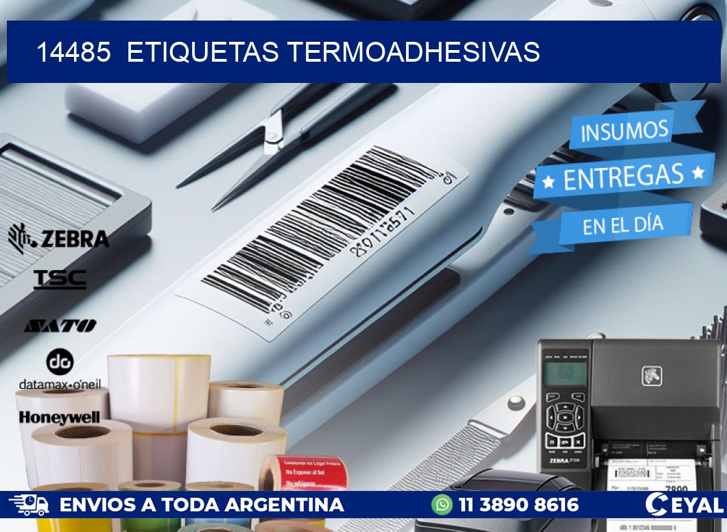 14485  ETIQUETAS TERMOADHESIVAS