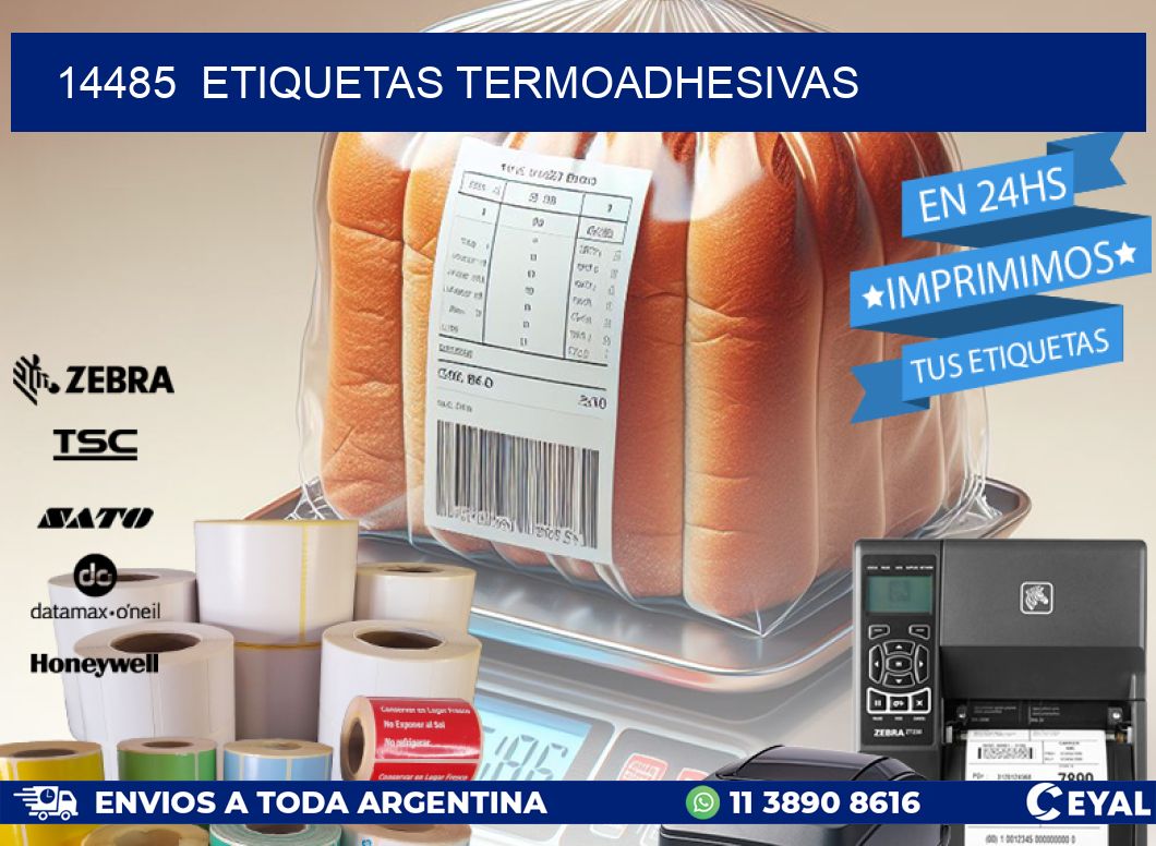 14485  ETIQUETAS TERMOADHESIVAS