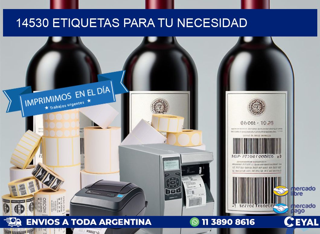 14530 ETIQUETAS PARA TU NECESIDAD