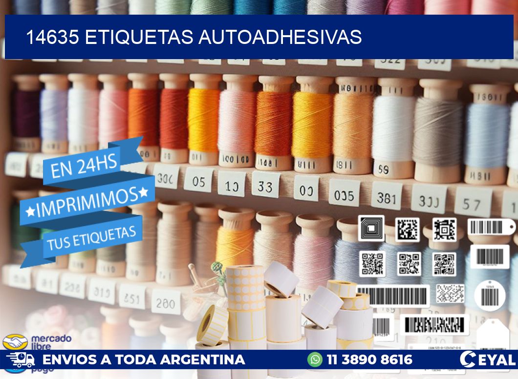14635 ETIQUETAS AUTOADHESIVAS