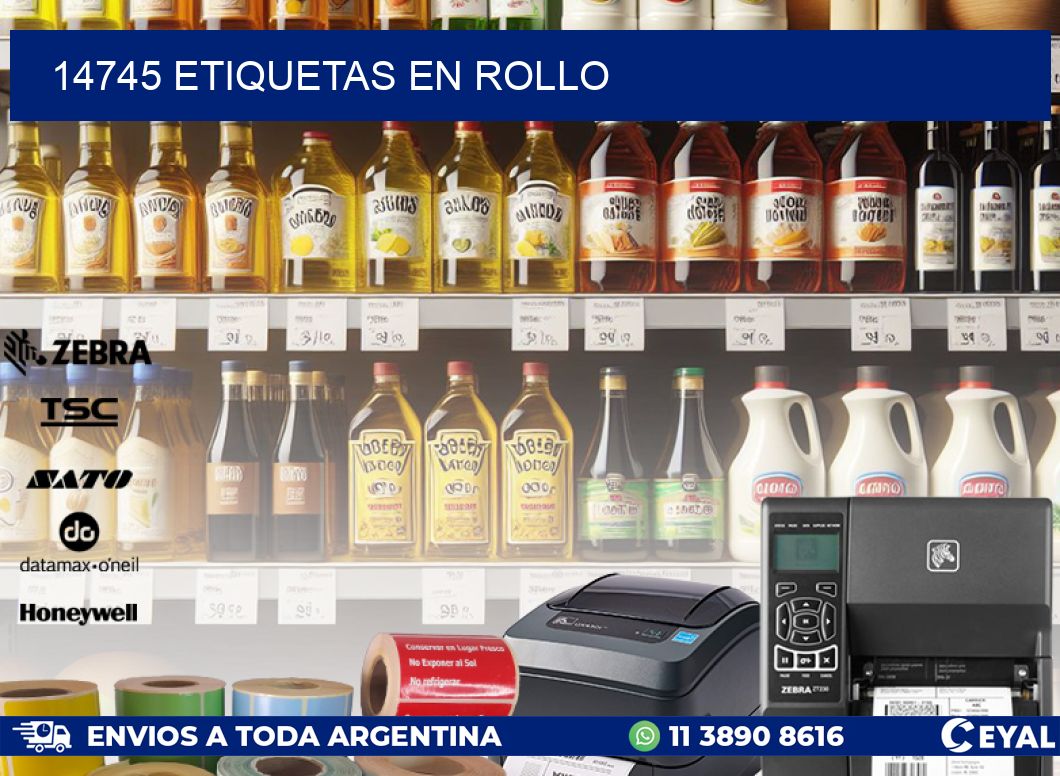 14745 ETIQUETAS EN ROLLO