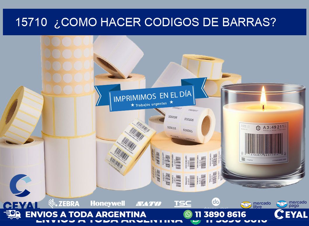 15710  ¿COMO HACER CODIGOS DE BARRAS?