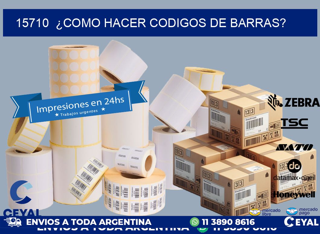 15710  ¿COMO HACER CODIGOS DE BARRAS?