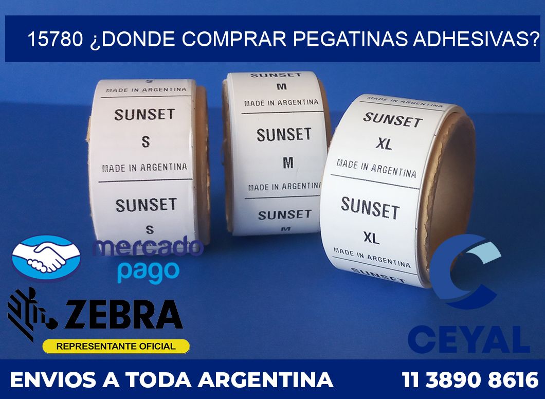 15780 ¿DONDE COMPRAR PEGATINAS ADHESIVAS?