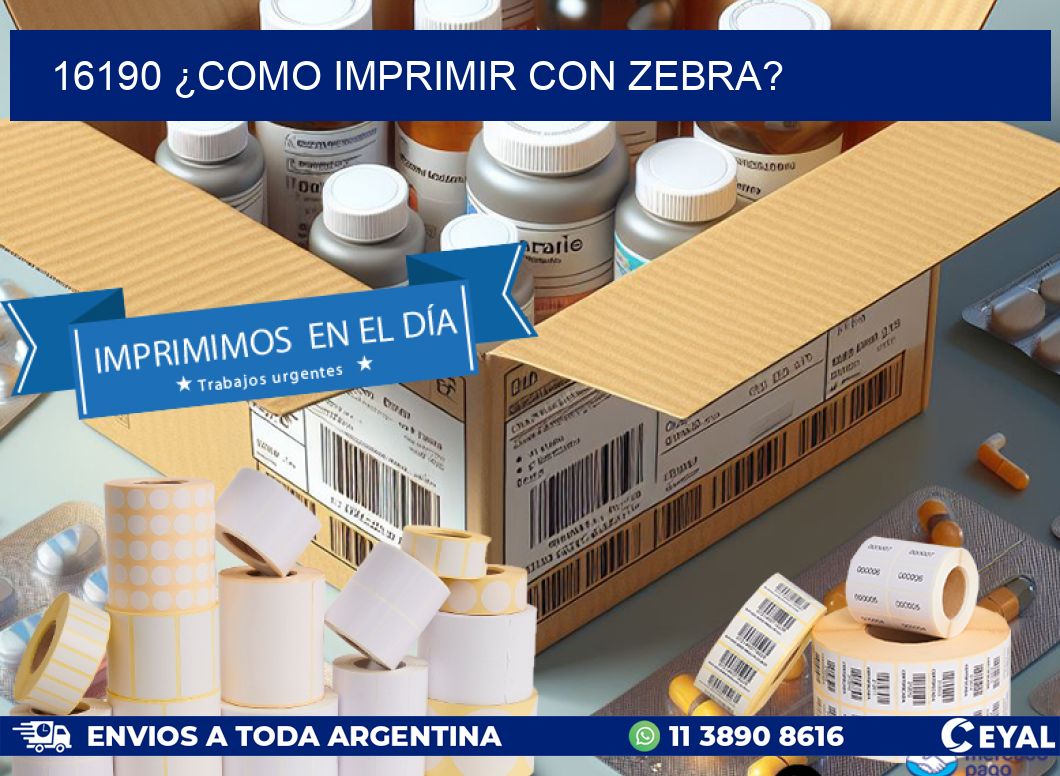 16190 ¿COMO IMPRIMIR CON ZEBRA?