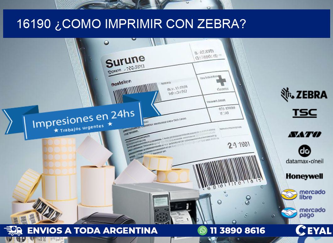 16190 ¿COMO IMPRIMIR CON ZEBRA?