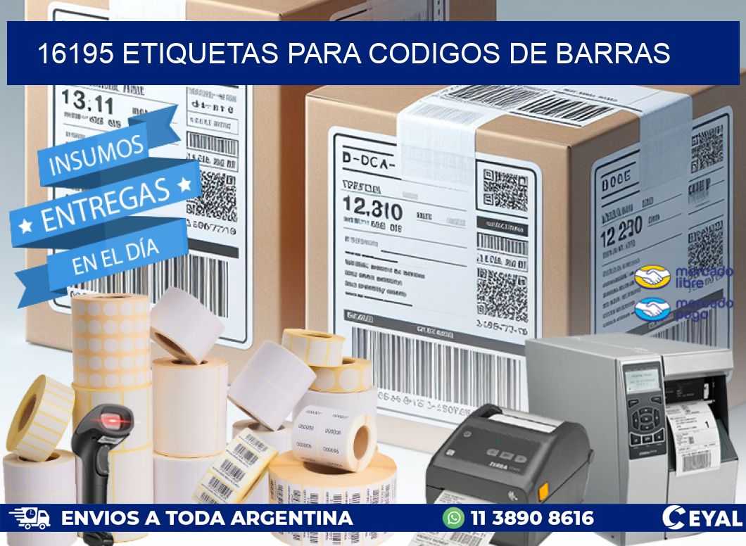 16195 ETIQUETAS PARA CODIGOS DE BARRAS