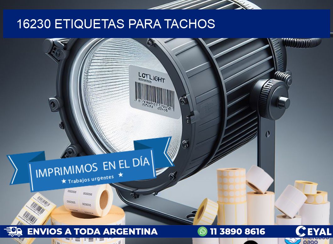 16230 ETIQUETAS PARA TACHOS