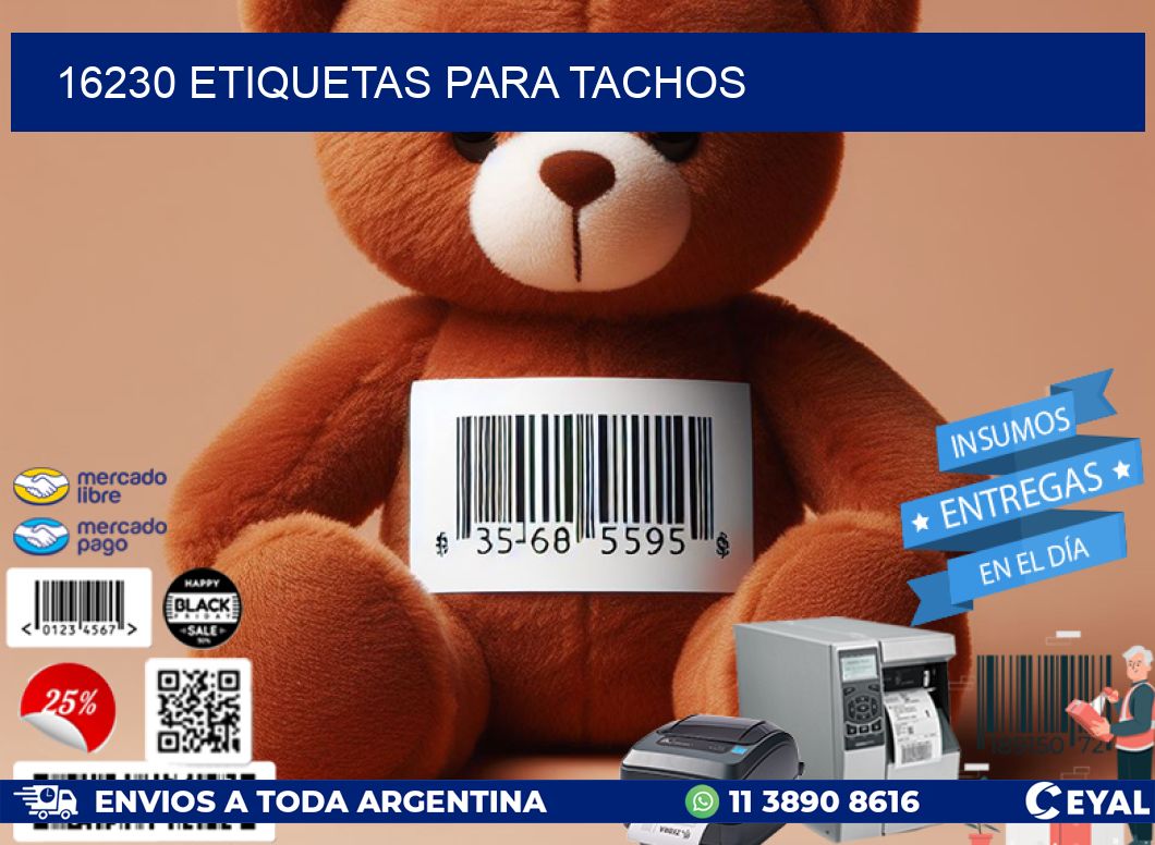 16230 ETIQUETAS PARA TACHOS