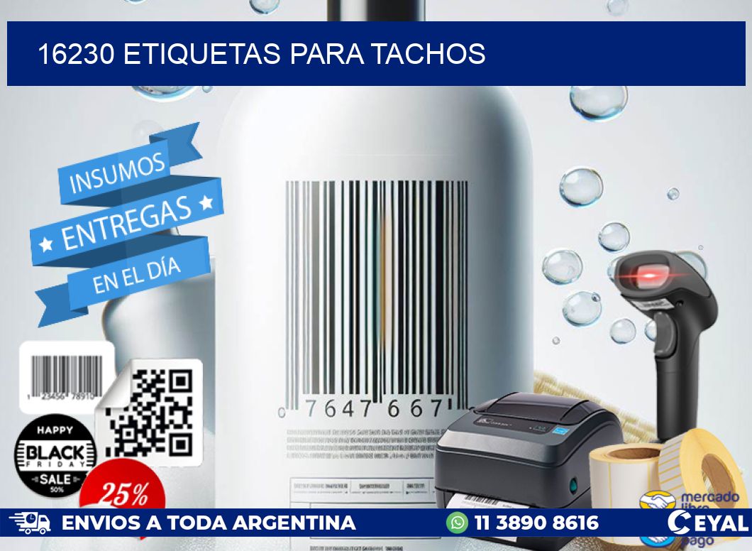 16230 ETIQUETAS PARA TACHOS