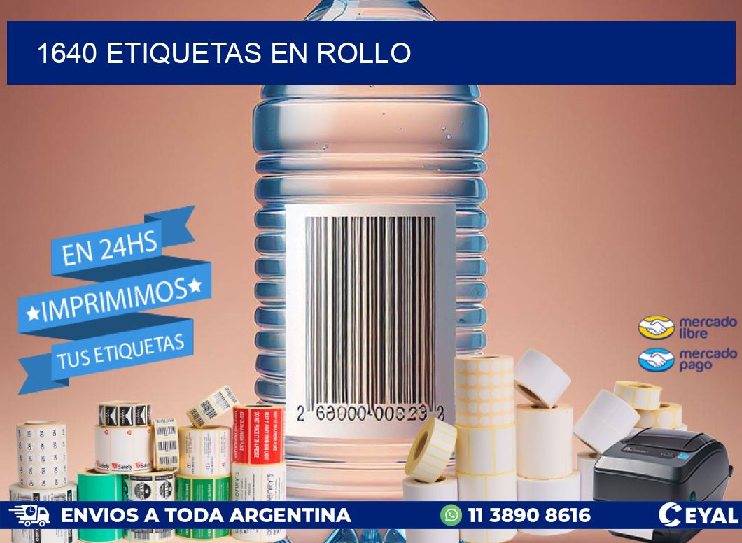 1640 ETIQUETAS EN ROLLO