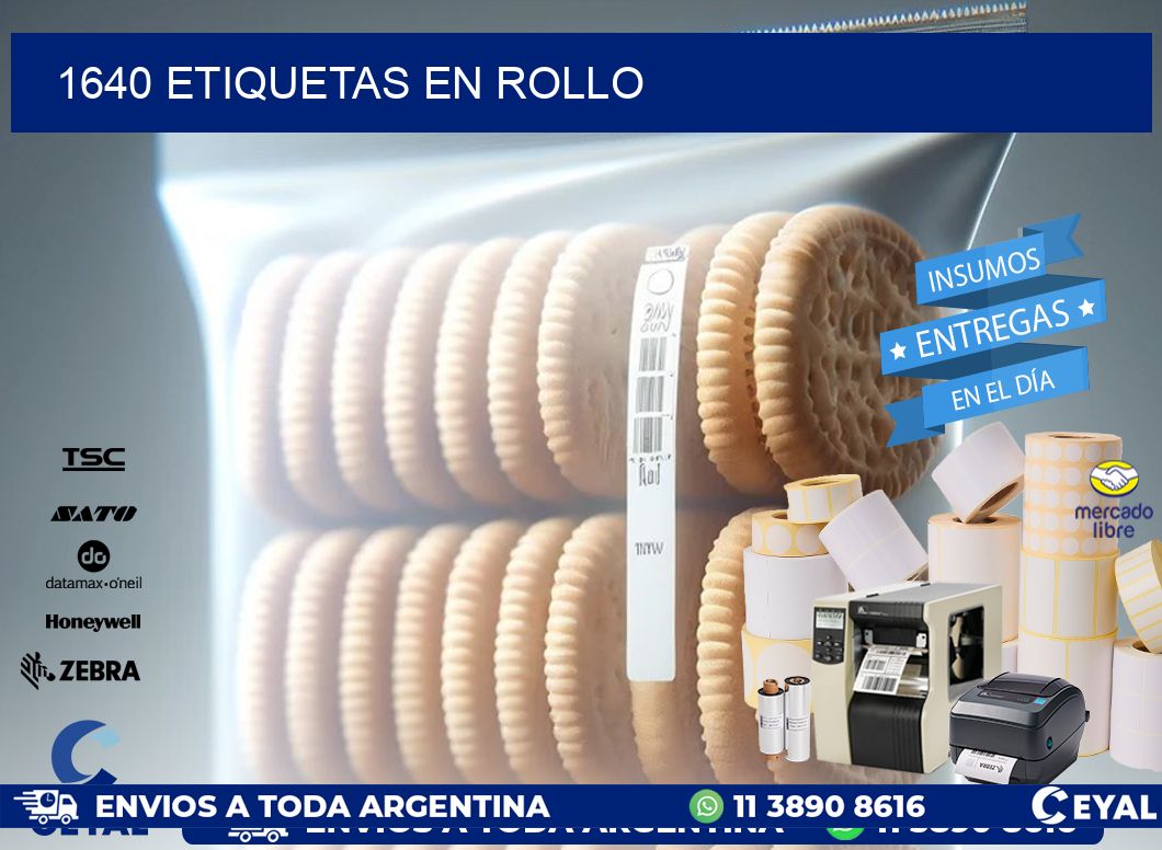 1640 ETIQUETAS EN ROLLO