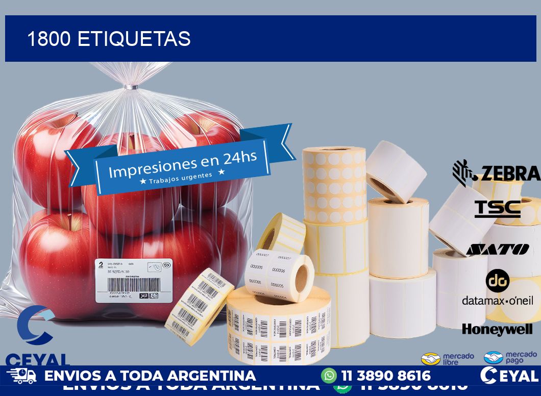 1800 ETIQUETAS
