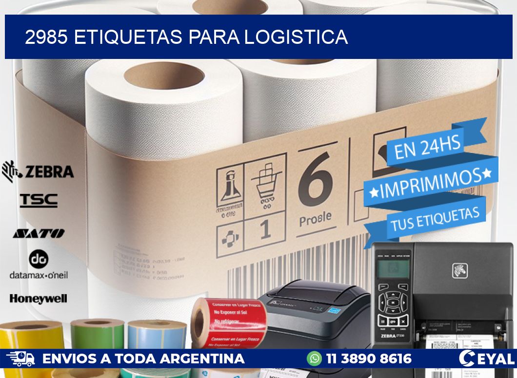 2985 ETIQUETAS PARA LOGISTICA