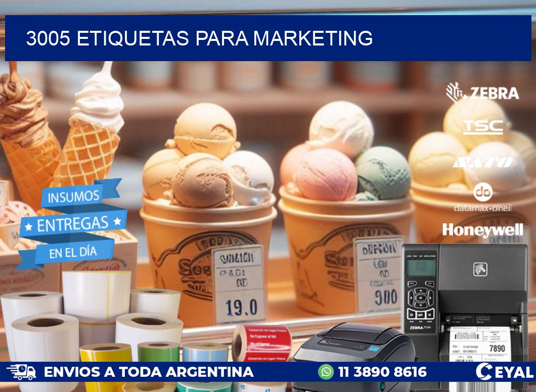 3005 ETIQUETAS PARA MARKETING