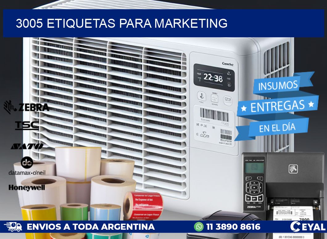 3005 ETIQUETAS PARA MARKETING